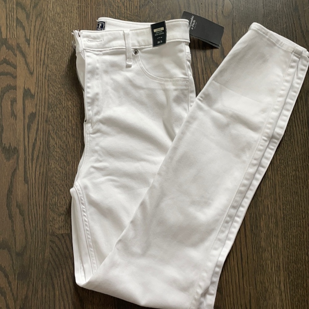 AF white jean leggings